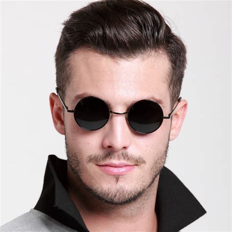 round shape sunglasses for men.